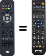 Replacement remote control TD Systems HVS57401
