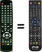 Replacement remote control HVS57527