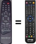 Replacement remote control WHV3292W