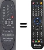 Replacement remote control WHV15061W