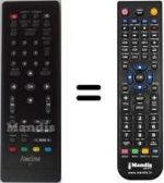 Replacement remote control Fonestar WHV12478W