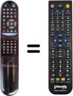 Replacement remote control HVS54391