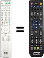Replacement remote control HVS54975