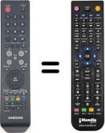 Replacement remote control Samsung HVS54876