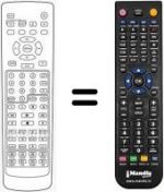 Replacement remote control Granprix HVS54201