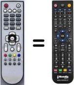 Replacement remote control HVS54837