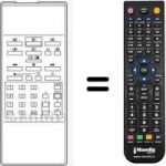 Replacement remote control Philips HVS52657