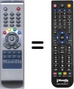 Replacement remote control HVS53504