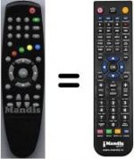 Replacement remote control HVS53412