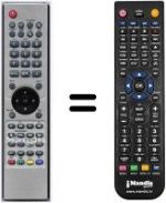Replacement remote control GOLDEN INTERSTAR HVS53271