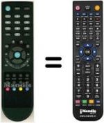 Replacement remote control HVS53395