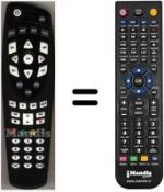 Replacement remote control HVS53477