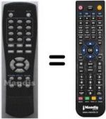 Replacement remote control HVS54949