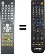 Replacement remote control HVS54879