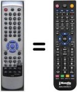 Replacement remote control HVS59608