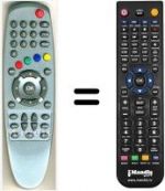 Replacement remote control HVS53475