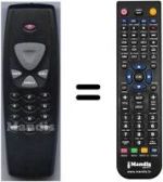 Replacement remote control HVS53327