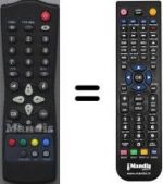 Replacement remote control HVS54705