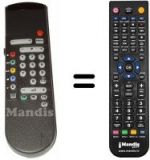 Replacement remote control Philips HVS54667