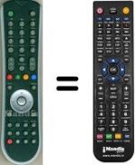 Replacement remote control SAGEMCOM HVS53456