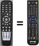 Replacement remote control HVS54927