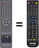 Replacement remote control HVS54956