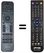 Replacement remote control HVS57475