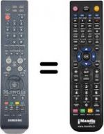 Replacement remote control Samsung WHV3985