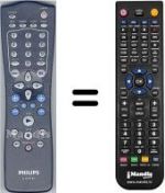 Replacement remote control Philips SEC2711