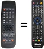 Replacement remote control Pioneer SEC15802