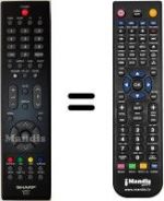 Replacement remote control Sharp SEC14419