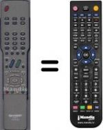 Replacement remote control Sharp SEC0941