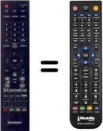Replacement remote control Silvercrest WHV12277