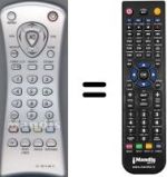 Replacement remote control WHV7751