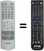 Replacement remote control Toshiba SEC3248