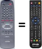Replacement remote control Toshiba WHV15218