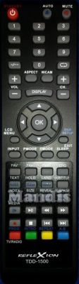 Original remote control REFLEXION TDD1500-2