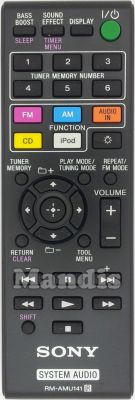 Original remote control SONY RM-AMU141 (149001411) Original remote control SONY RM-AMU141 (149001411)
