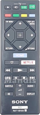 Original remote control SONY RMT-VB100I (149290121) Original remote control SONY RMT-VB100I (149290121)