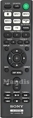 Original remote control SONY RMT-AA400U (149336911) Original remote control SONY RMT-AA400U (149336911)
