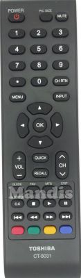 Original remote control TOSHIBA CT-8031 (75031607) Original remote control TOSHIBA CT-8031 (75031607)
