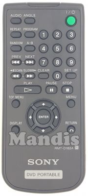 Original remote control SONY RMT-D 182 A (988509964) Original remote control SONY RMT-D 182 A (988509964)