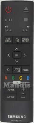 Original remote control SAMSUNG AV2015 (AK59-00179A)