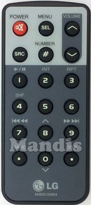 Original remote control LG AKB35120904 Original remote control LG AKB35120904