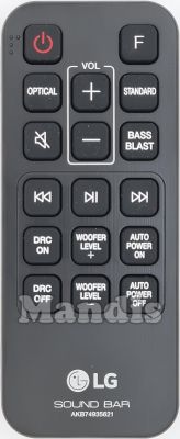 Original remote control LG AKB74935621 Original remote control LG AKB74935621