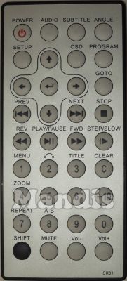 Original remote control BELSON DUAL0702 (SR01)