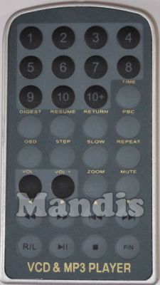 Original remote control BELSON VCD&MP3PLAYER