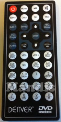 Original remote control DENVER CAT130