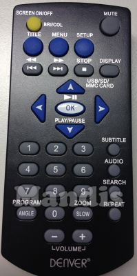 Original remote control DENVER MT779