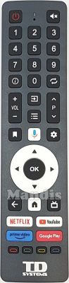 Original remote control TD SYSTEMS K40DLK20GLE